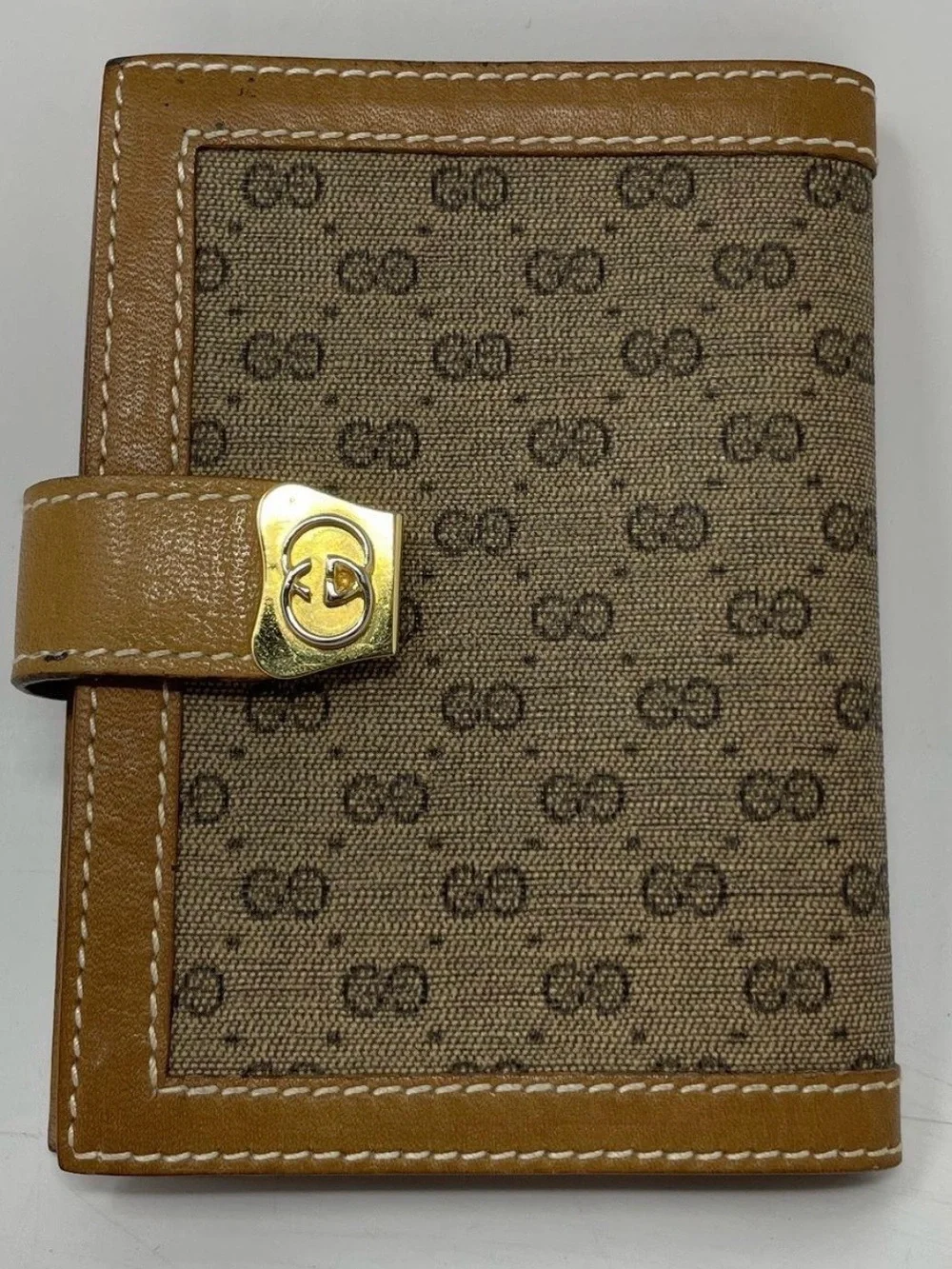 Vintage Gucci Micro GG Mini Agenda Wallet with Pen - Certified Authentic
